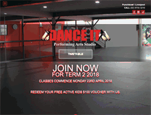 Tablet Screenshot of danceit.com.au